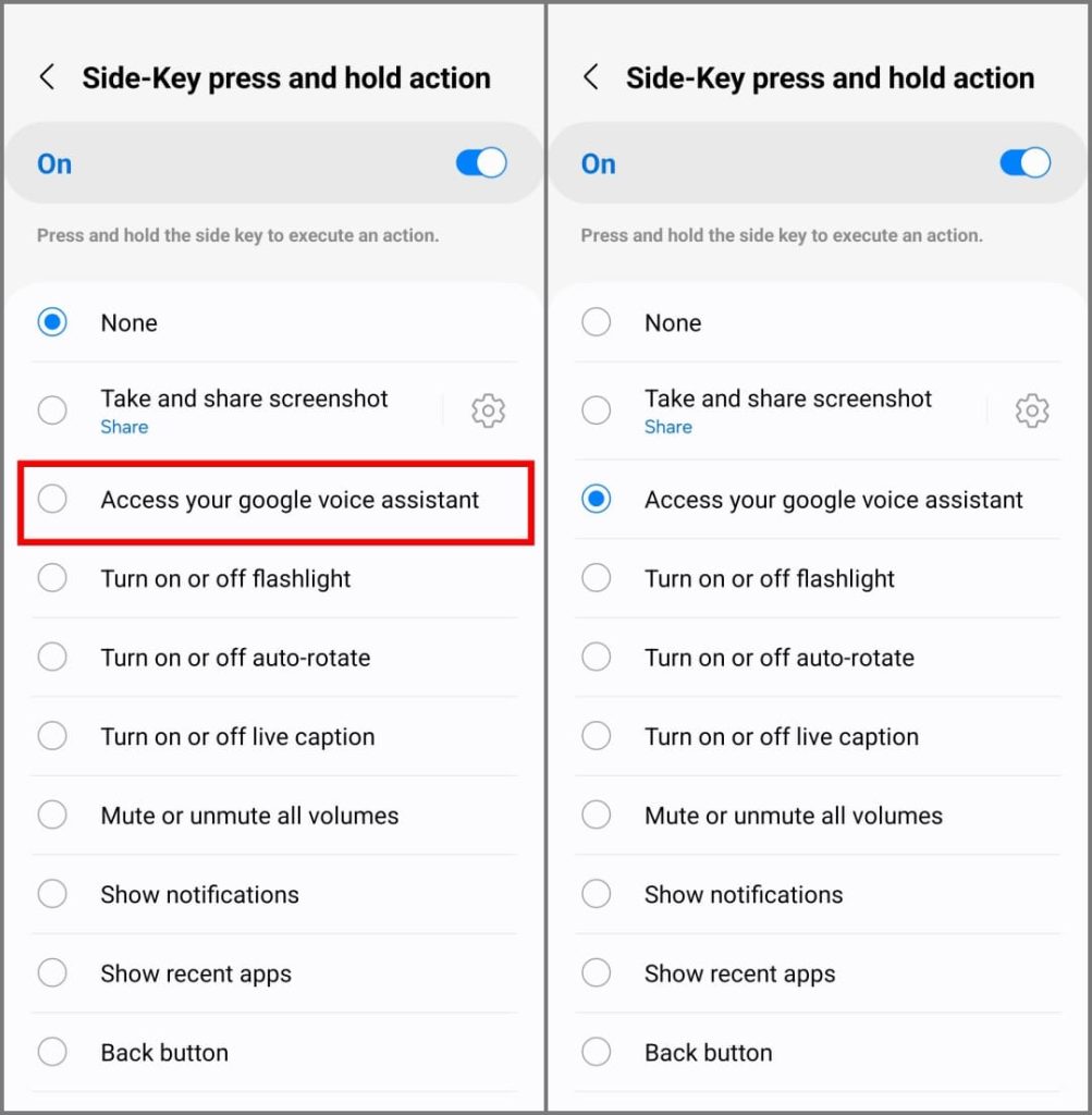 Модуль RegiStar Good Lock для переназначения кнопки питания на Google Assistant на телефоне Samsung Galaxy