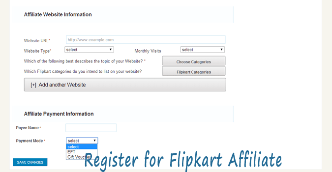 Зарегистрируйтесь в партнерской программе Flipkart