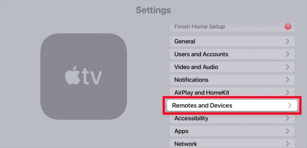 Пульт и устройства на Apple TV