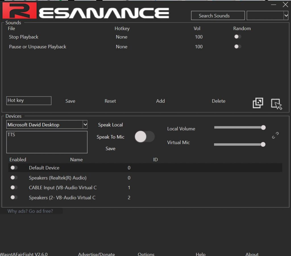 Приложение Resanance Soundboard