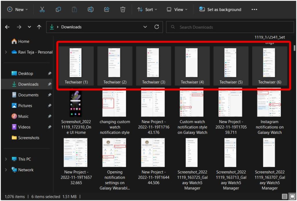 Переименованные файлы в Windows