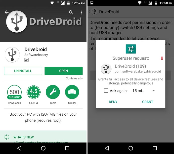 спасение-Linux-на-Android-телефоне с использованием приложения Android