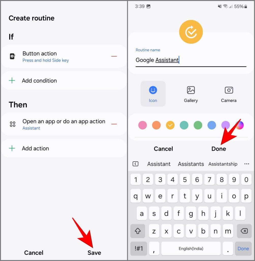 Программа Bixby переназначит боковую кнопку Google Assistant на телефоне Samsung Galaxy