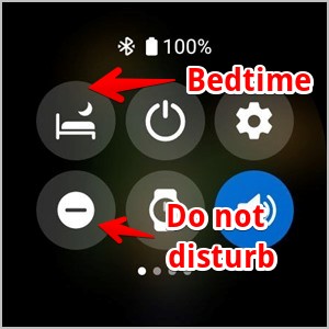 Значок «Не беспокоить перед сном» на Samsung Galaxy Watch