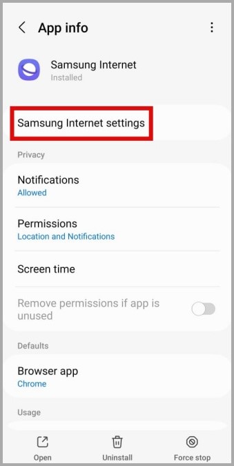 Настройки Интернета Samsung на телефоне Galaxy