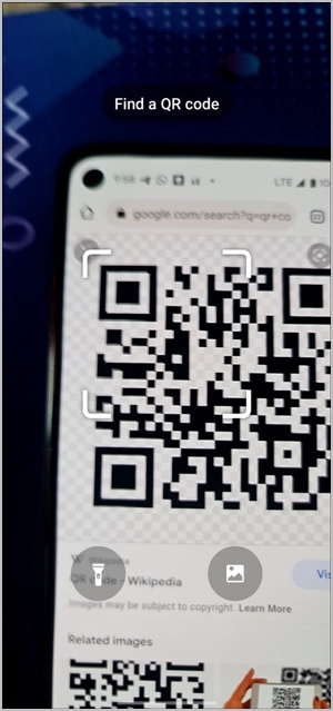 Samsung Scan QR-код Быстрое считывание плитки