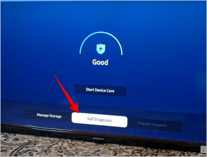 Самодиагностика Smart TV Samsung