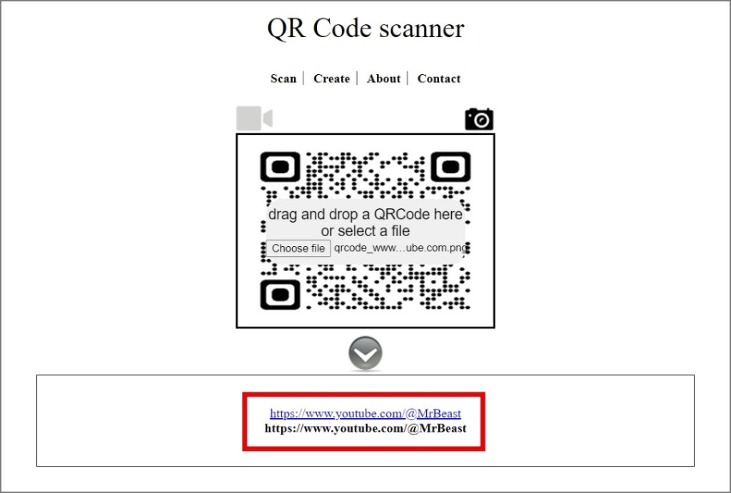 Сканировать QR-коды онлайн
