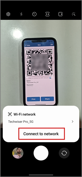 Сканируйте QR-код Wi-Fi с Android