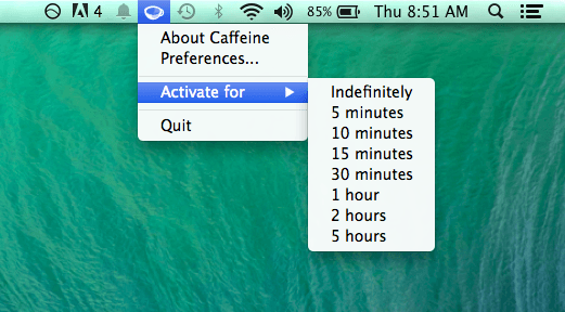 кофеин для Mac