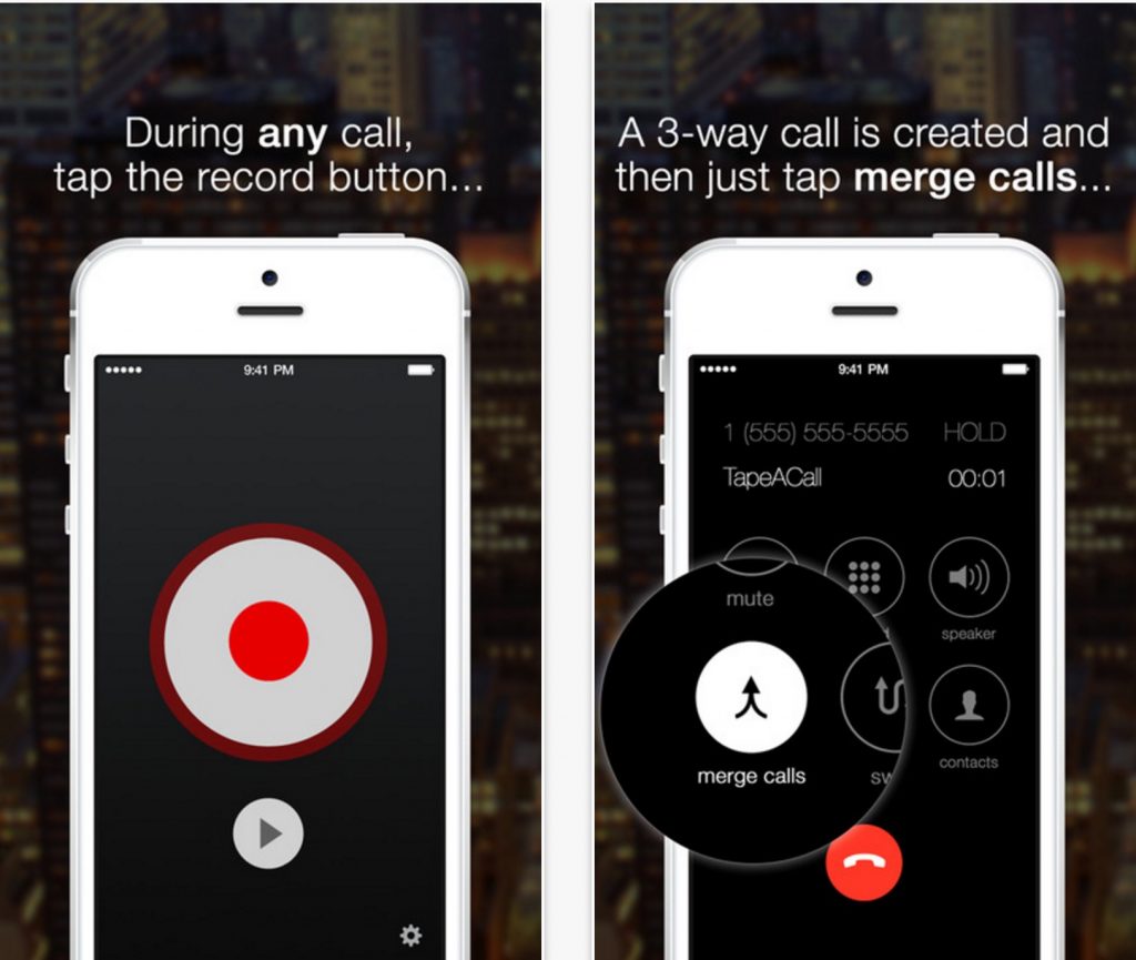 Запись телефонного разговора с помощью приложения для iPhone