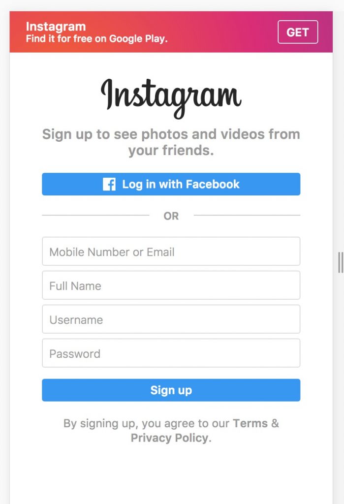 Загрузить фотографии в Instagram с компьютера
