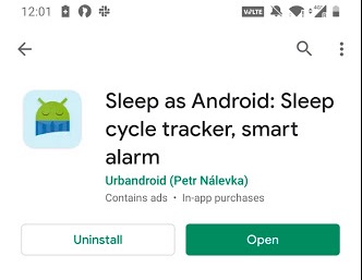 загрузите приложение Sleep as Android на свой смартфон Android