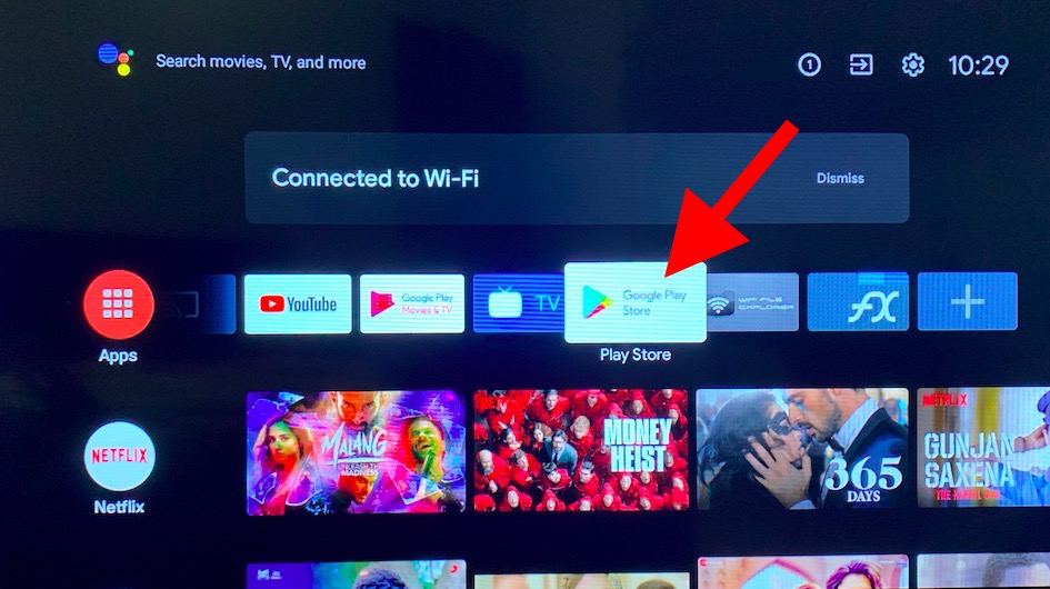 Магазин Google Play на Android TV