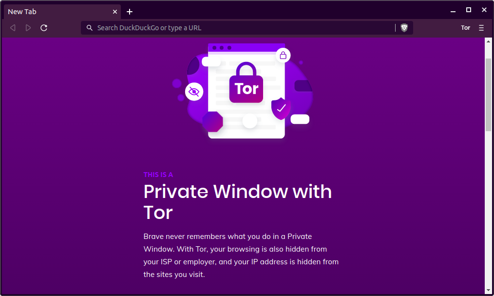 приватный режим смелого браузера с Tor