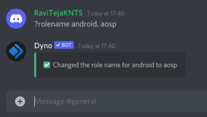Изменил имя роли с помощью бота Dyno.