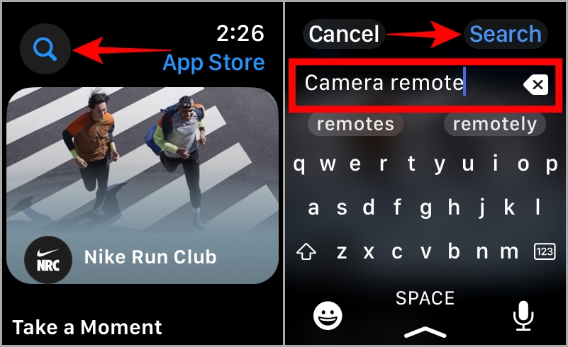 Найдите приложение Camera Remote в магазине приложений.