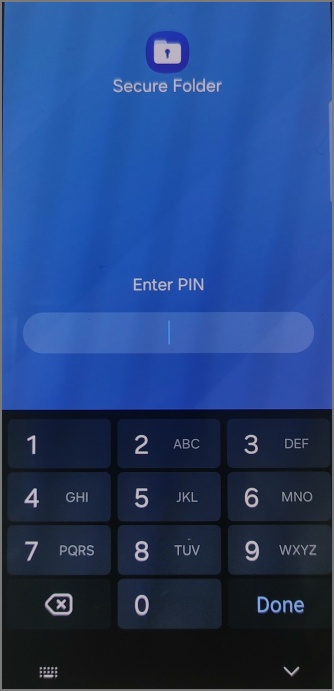 Безопасный PIN-код на телефоне Samsung