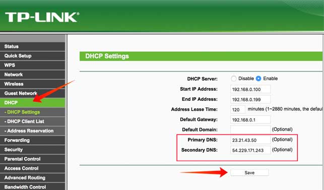 Настройка пользовательского DNS на вашем маршрутизаторе