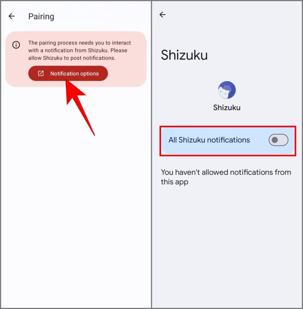Приложение Shizuku на Pixel 8 Pro под управлением Android 15