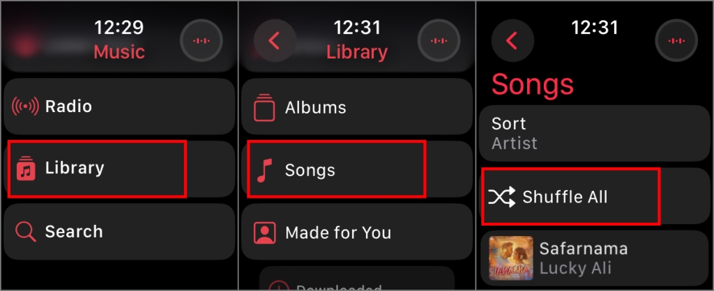 Перемешать все песни в Apple Music