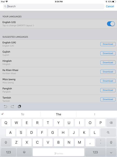 лучшие приложения для клавиатуры для iPad — Swiftkey