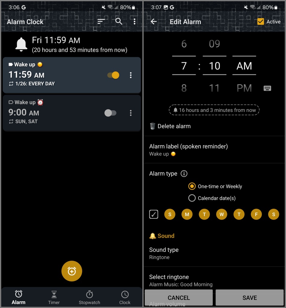 Говорящий будильник Beyond для Android