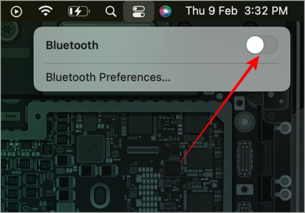 Включение Bluetooth на Mac