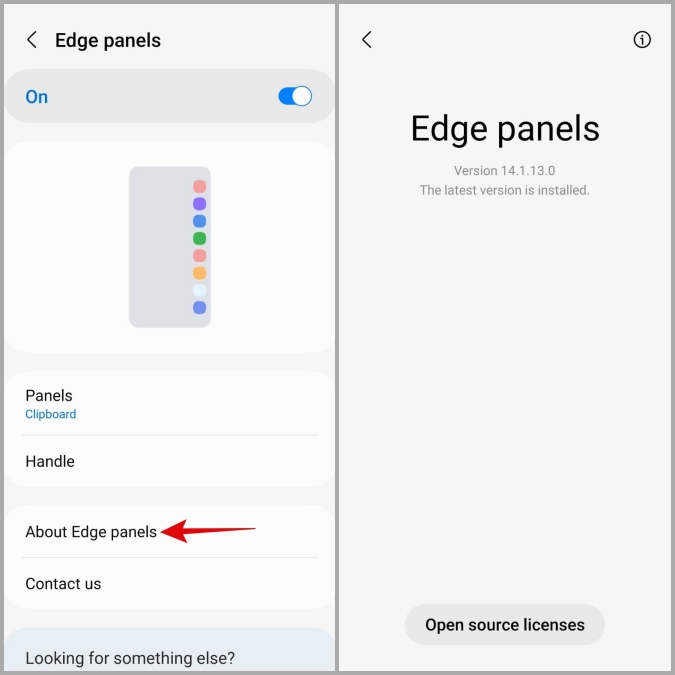 Обновление Edge Panels на телефоне Samsung Galaxy