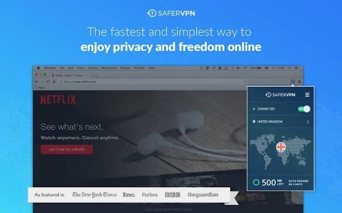 VPN-расширение-хром-safervpn