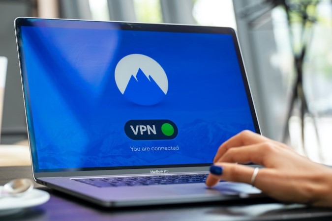 VPN подключен на ноутбуке