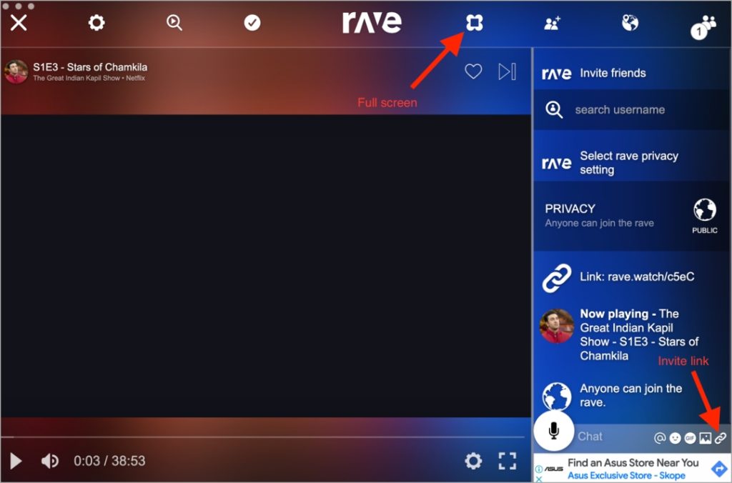 Rave приложение для потоковой передачи Netflix в techwiser