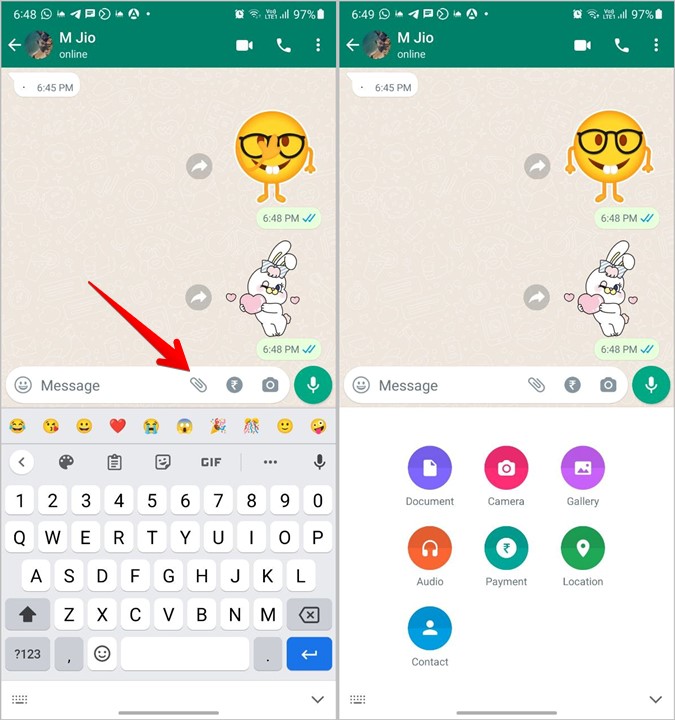 Значки WhatsApp Чат Скрепка для бумаг