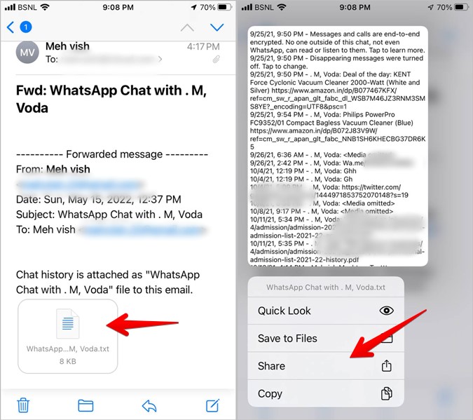 WhatsApp WPS iPhone Открыть