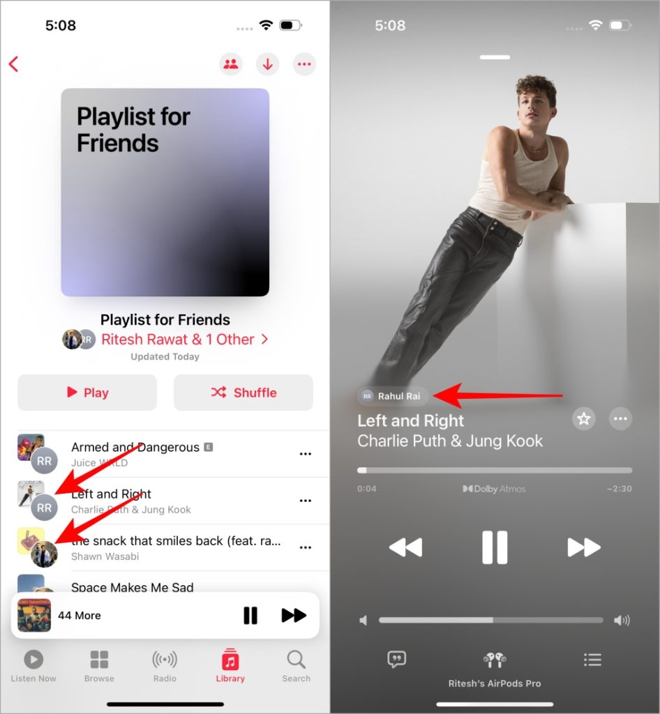 Проверьте, кто добавил песню в Apple Music