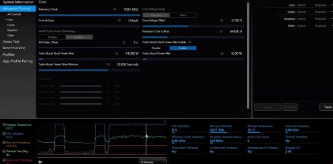 Intel XTU