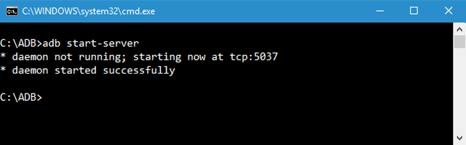 adb-старт-сервер
