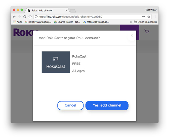 установить rokucast на устройство roku Как транслировать на Roku с Android, ПК и Mac