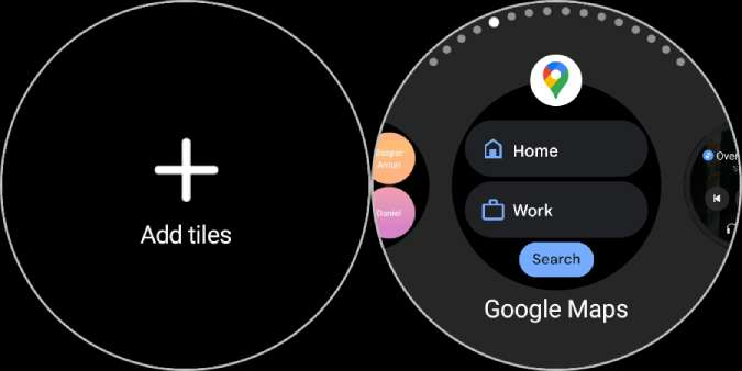 Добавление плитки Google Maps на Galaxy Watch