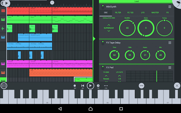 композитор музыки для Android - fl studio mobile