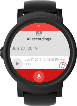 Приложения для Android-часов — аудиорекордер