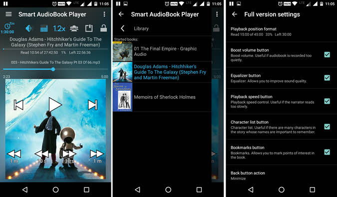плеер аудиокниг для Android умный плеер аудиокниг