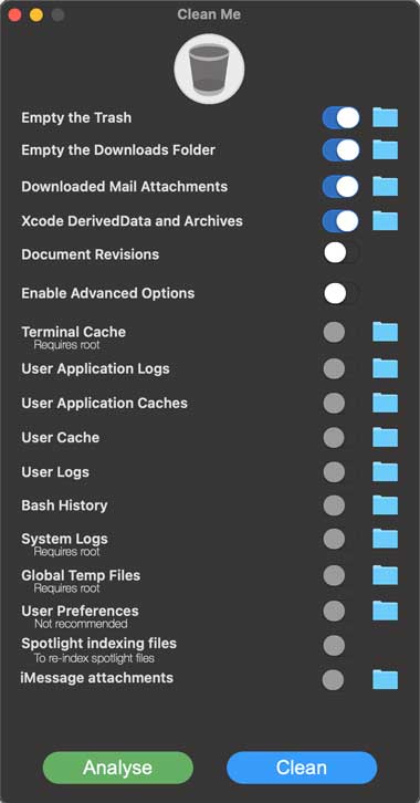 Clean Me — простой способ почистить Mac