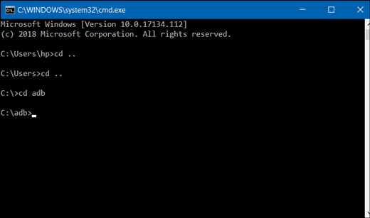 cmd adb