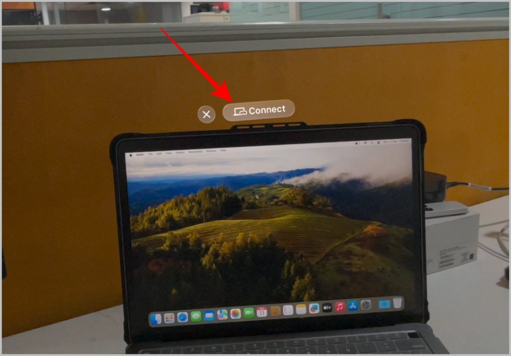 Подключение к Mac с помощью Apple Vision Pro