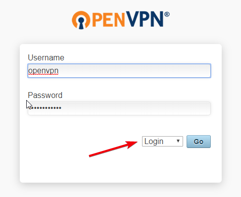 создать VPN-сервер 10 — войдите на страницу администрирования openvpn