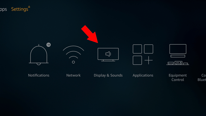настройки дисплея и звука Firestick