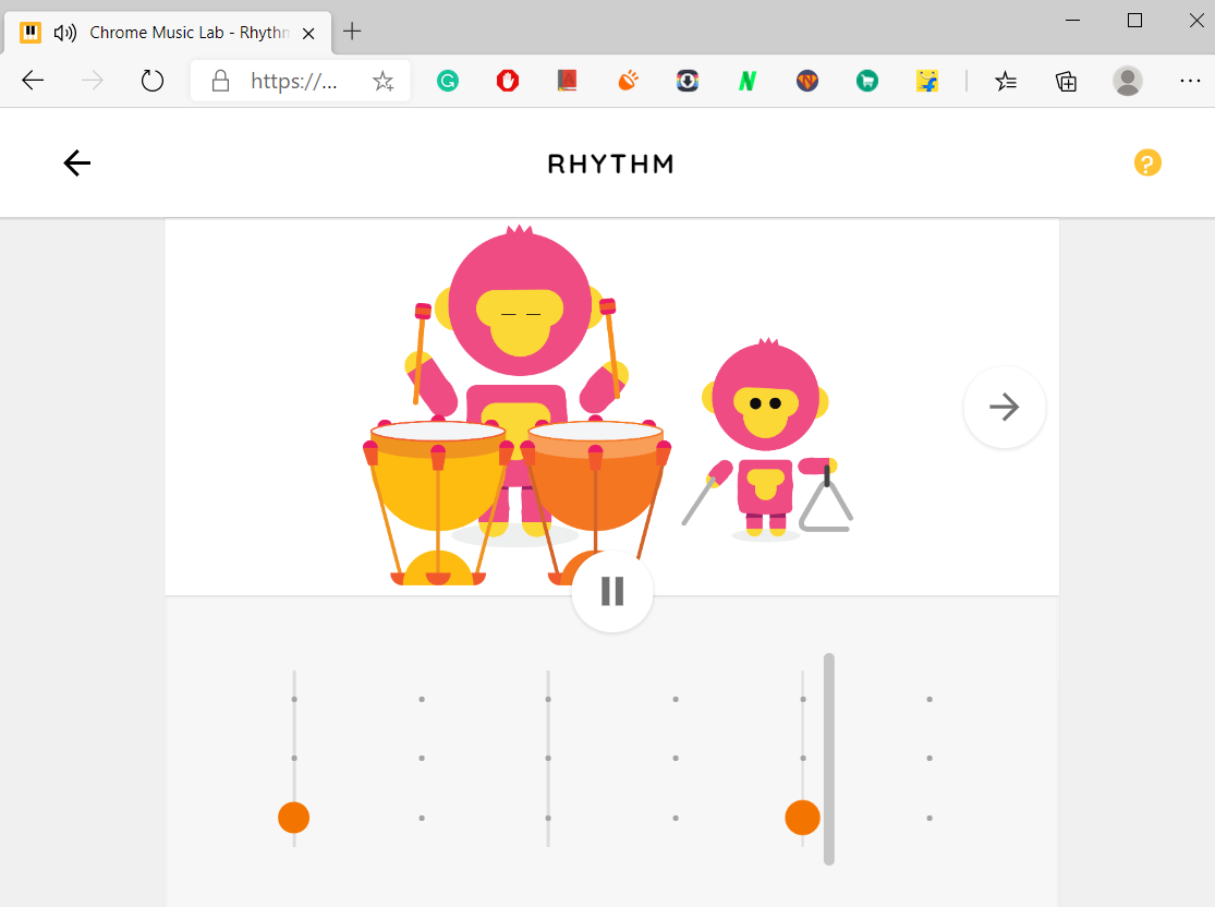 Ритм в Chrome Music Lab