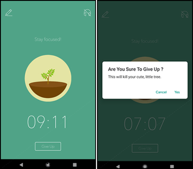 Приложение Forest на Android, которое поможет вам сосредоточиться
