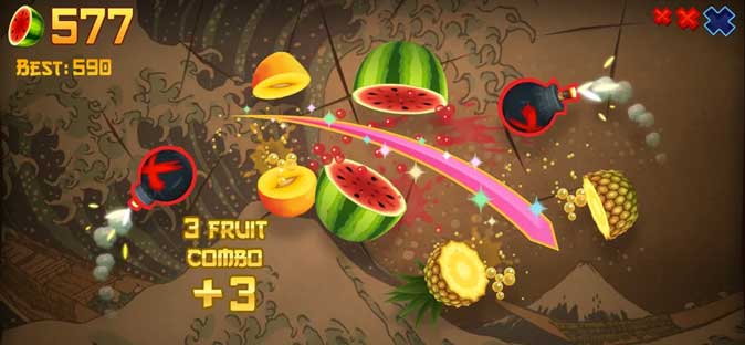 Fruit Ninja Classic - лучшая яблочная аркадная игра 2021 года